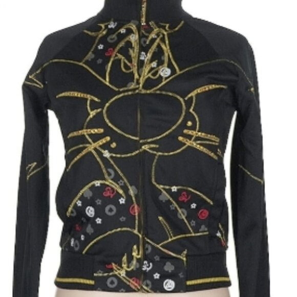 NWT Lot29 Size M Sylvester J. Pussycat Sr. print black Jacket - RARE Jacket - Picture 2 of 7